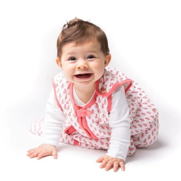 Malabar Baby Wearable Blanket Pink City Sleeping Sack Lightweight 6-18 M Organic - Picture 3 of 16